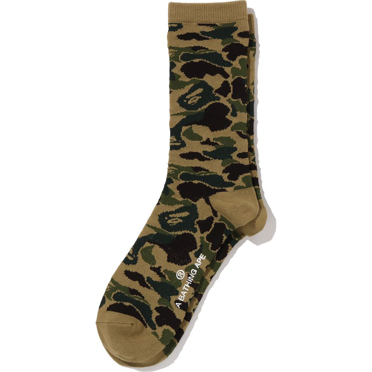 BAPE ABC Camo Jacquard Socks Accessories