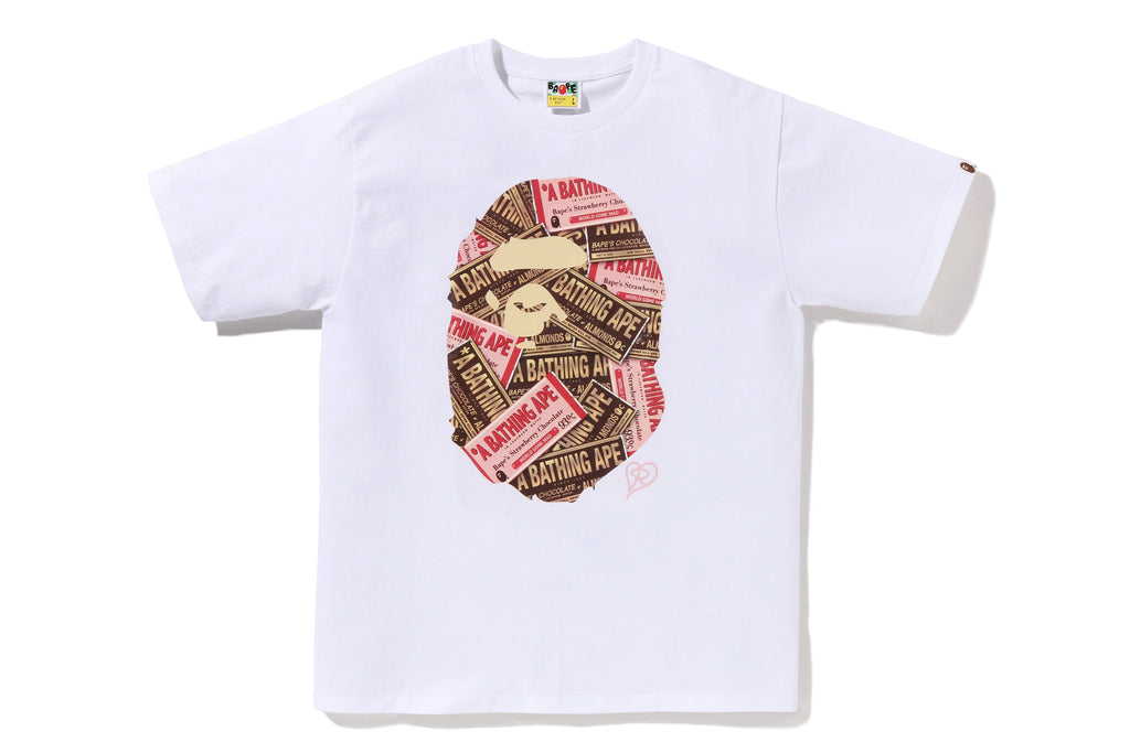 BAPE Chocolate Ape Head Tee Kid's Apparel