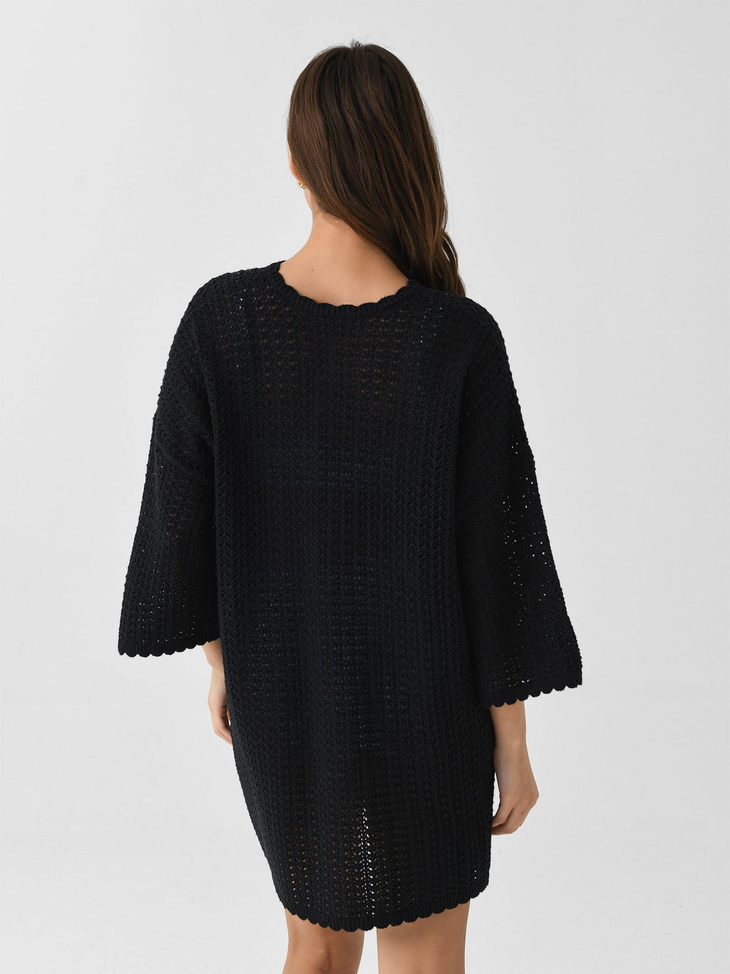 Peony Women's Pointelle Oversized Mini Dress