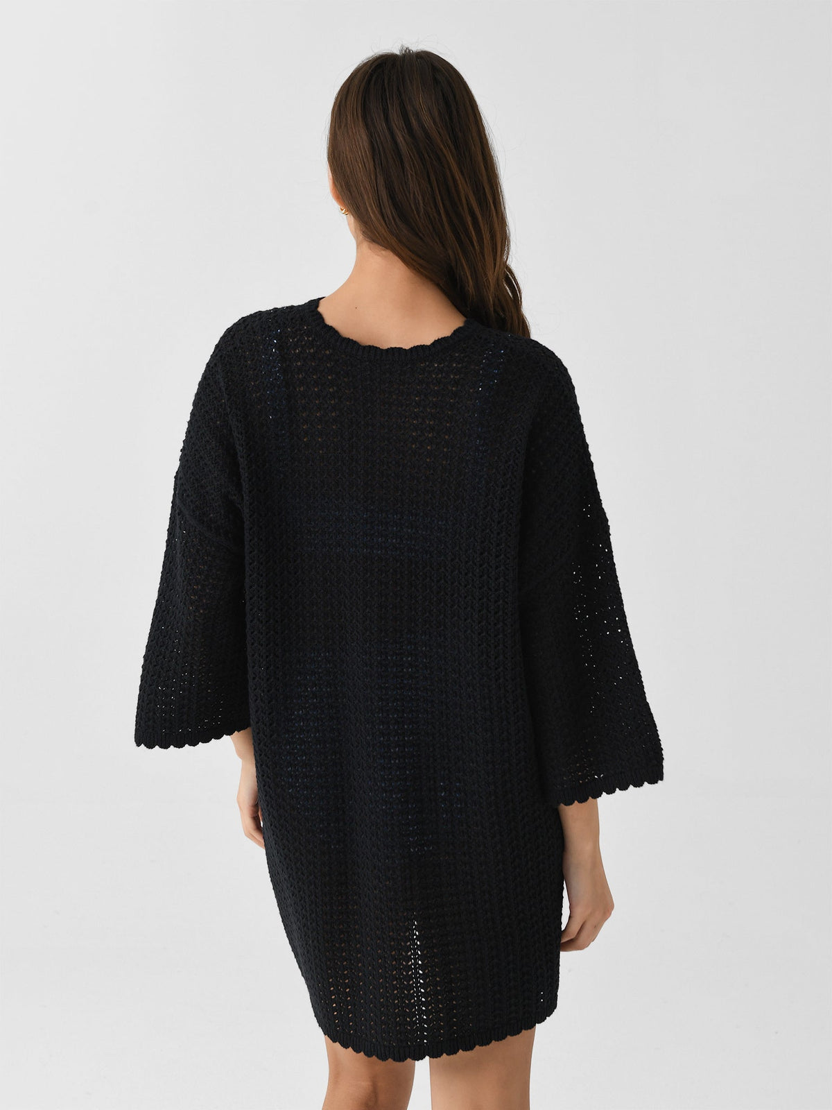 Peony Women's Pointelle Oversized Mini Dress