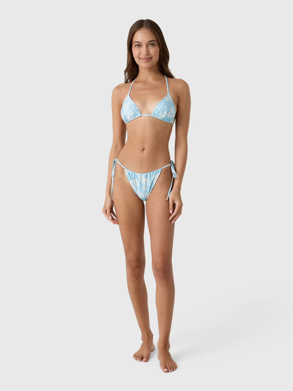 Peony Women's Essential String Triangle Bikini Top