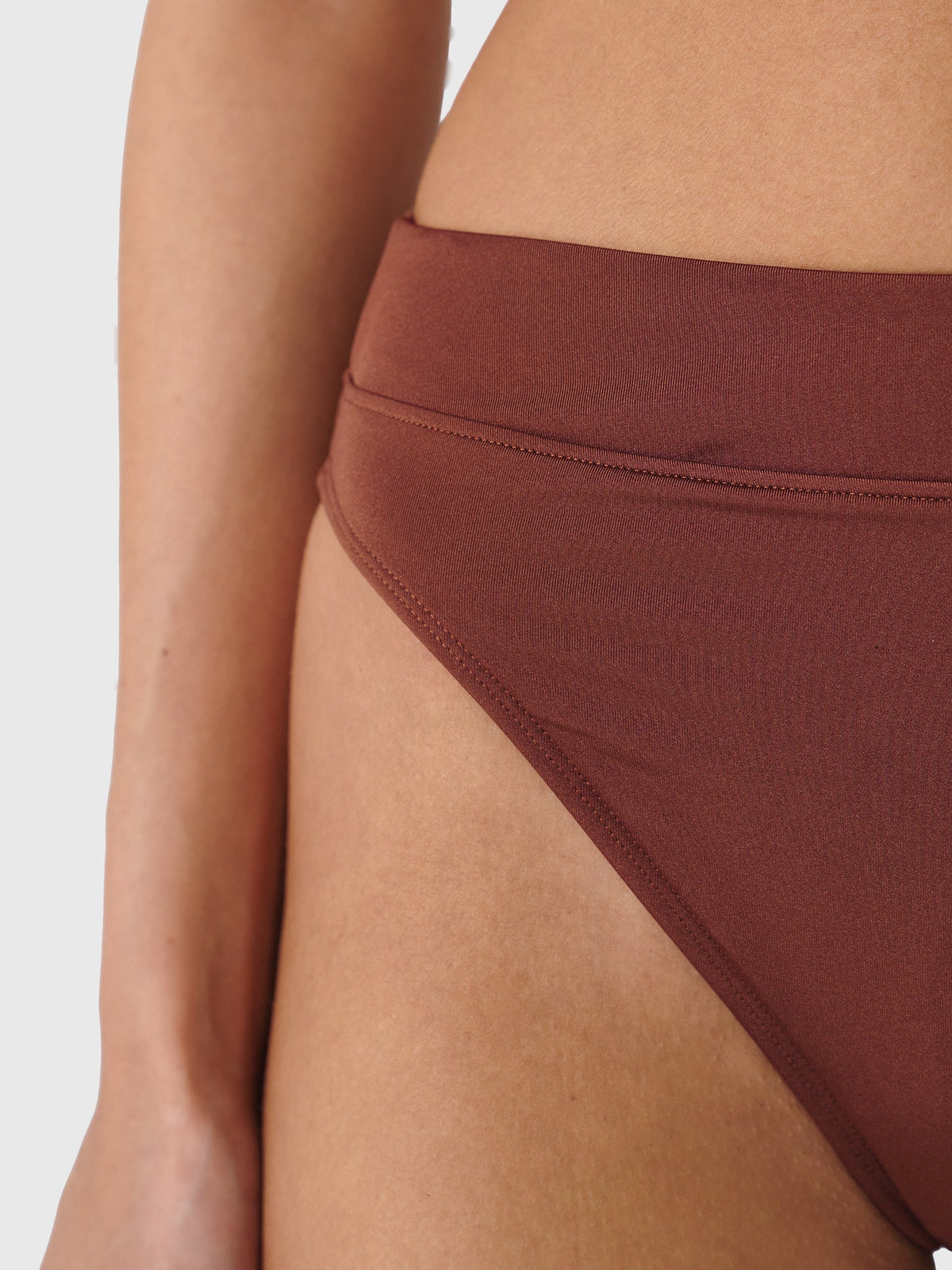 Peony Women's Mid High Cut Bikini Bottom