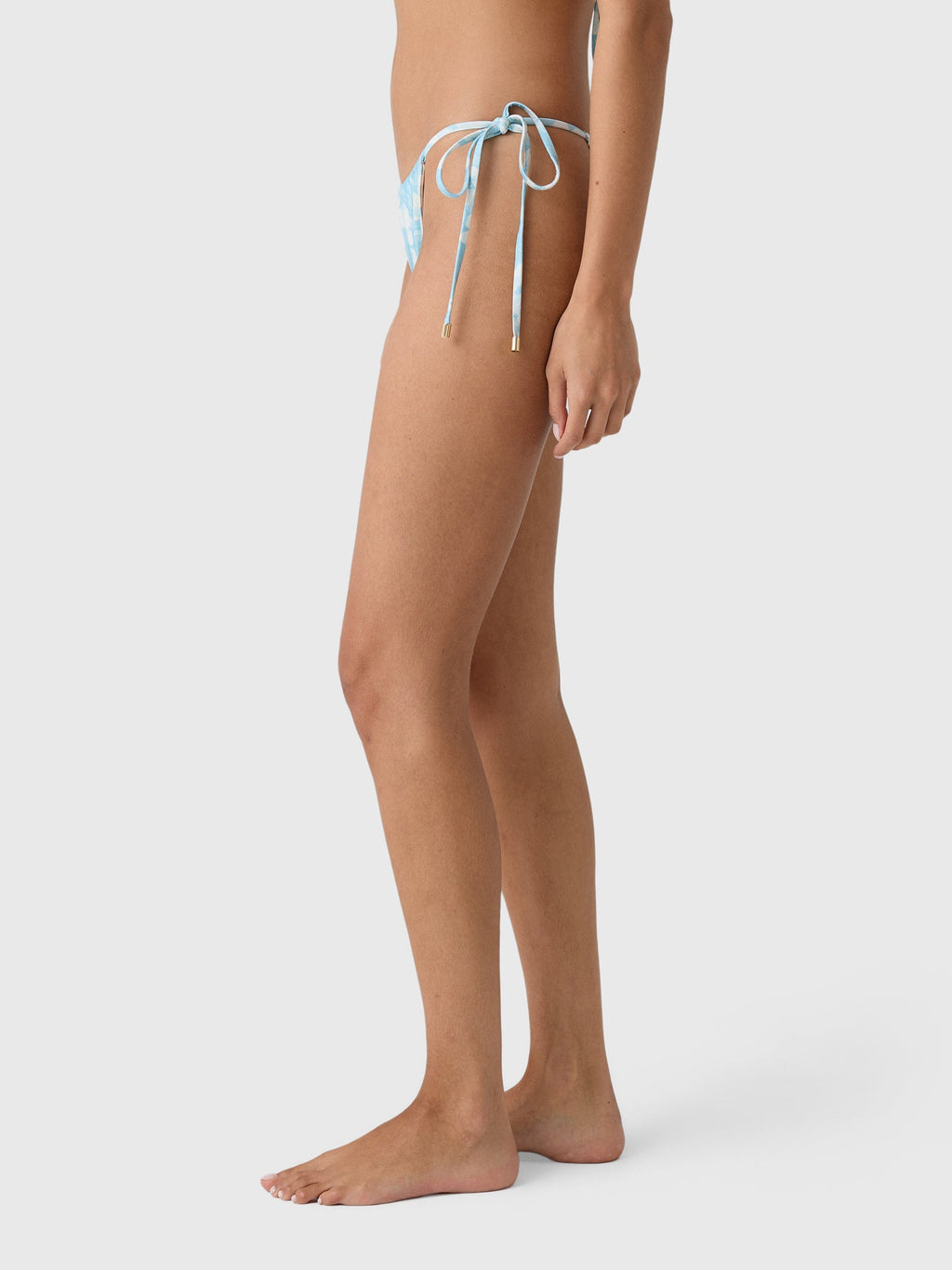 Peony Women's Ruched Channel String Bikini Bottom
