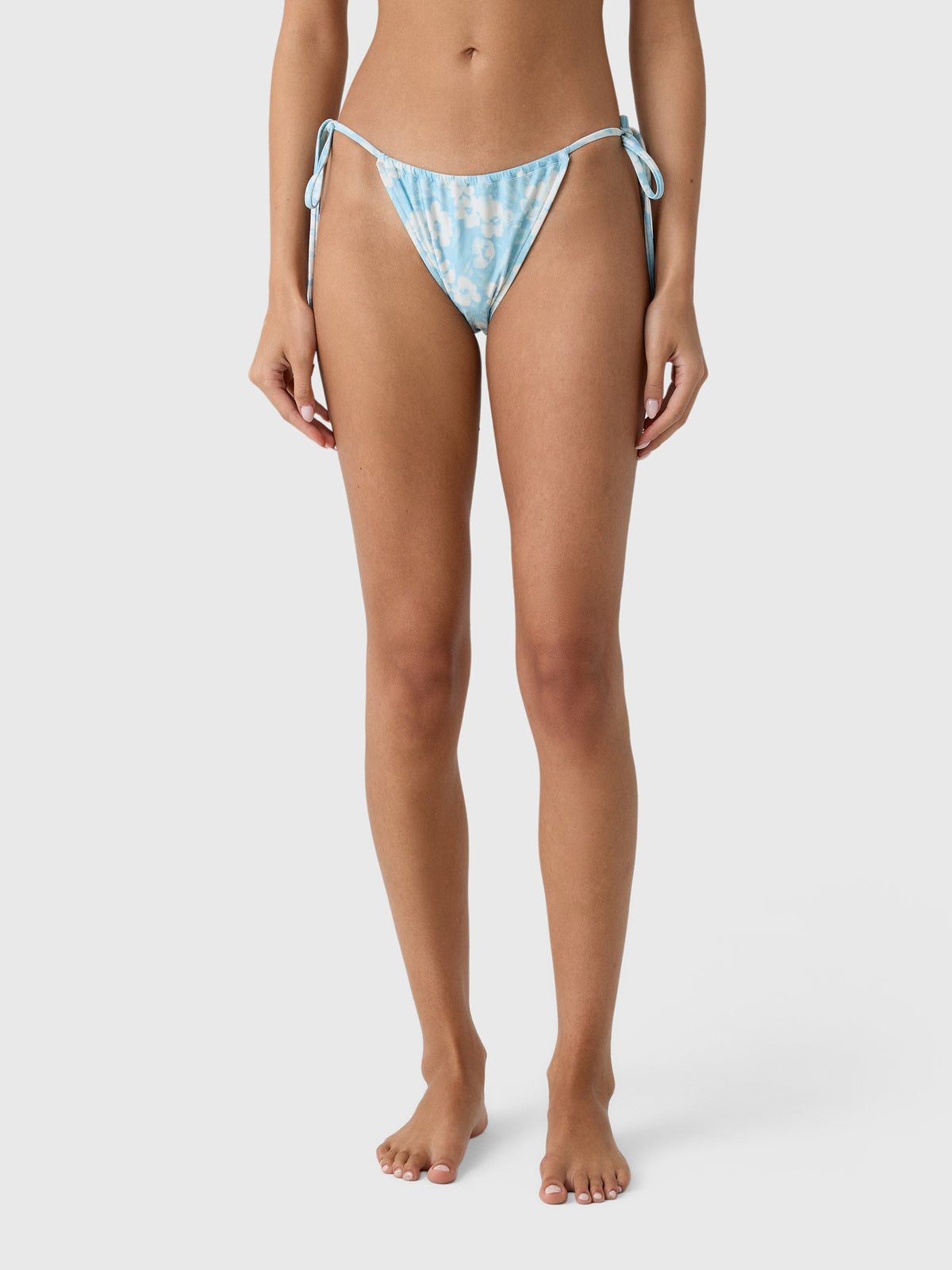 Peony Women's Ruched Channel String Bikini Bottom