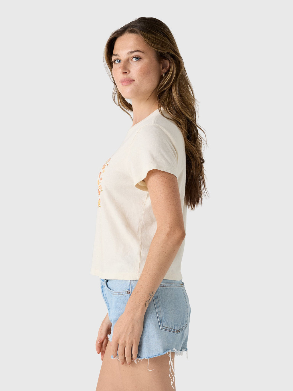 Re/Done Women's Florals 1950s Boxy Tee