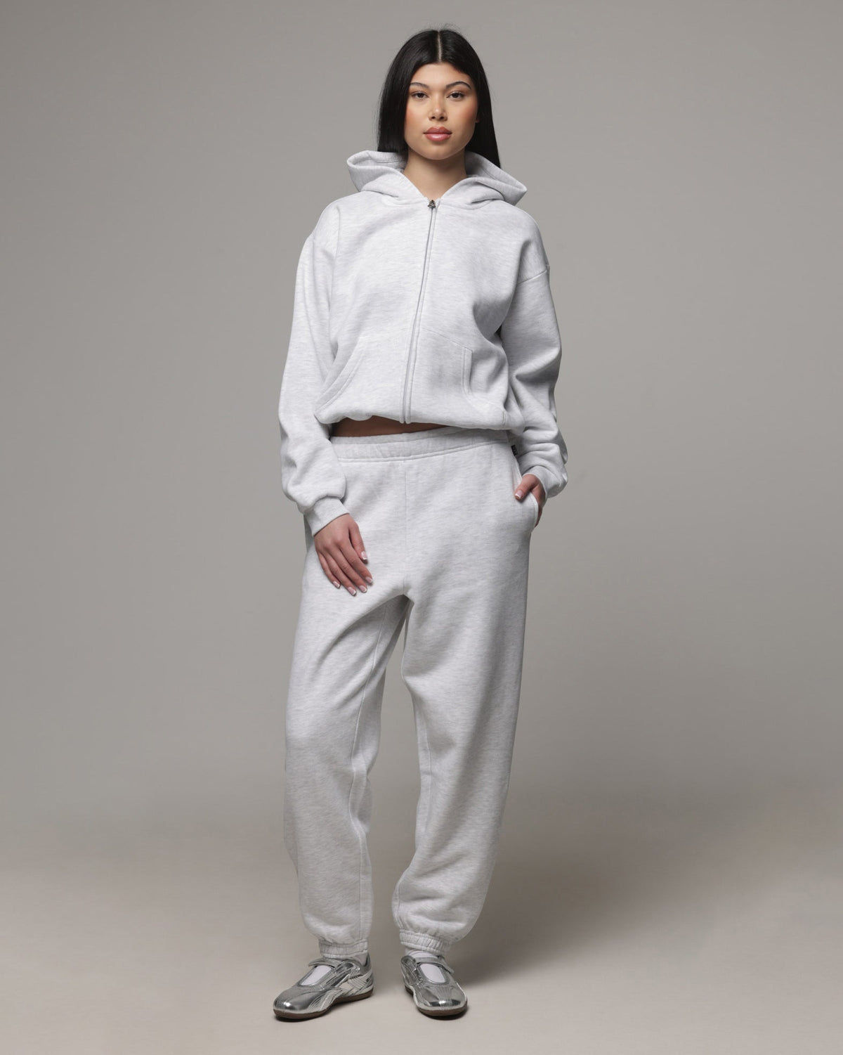 American Thrift Women's Cuffed Trackpants Grey Heather