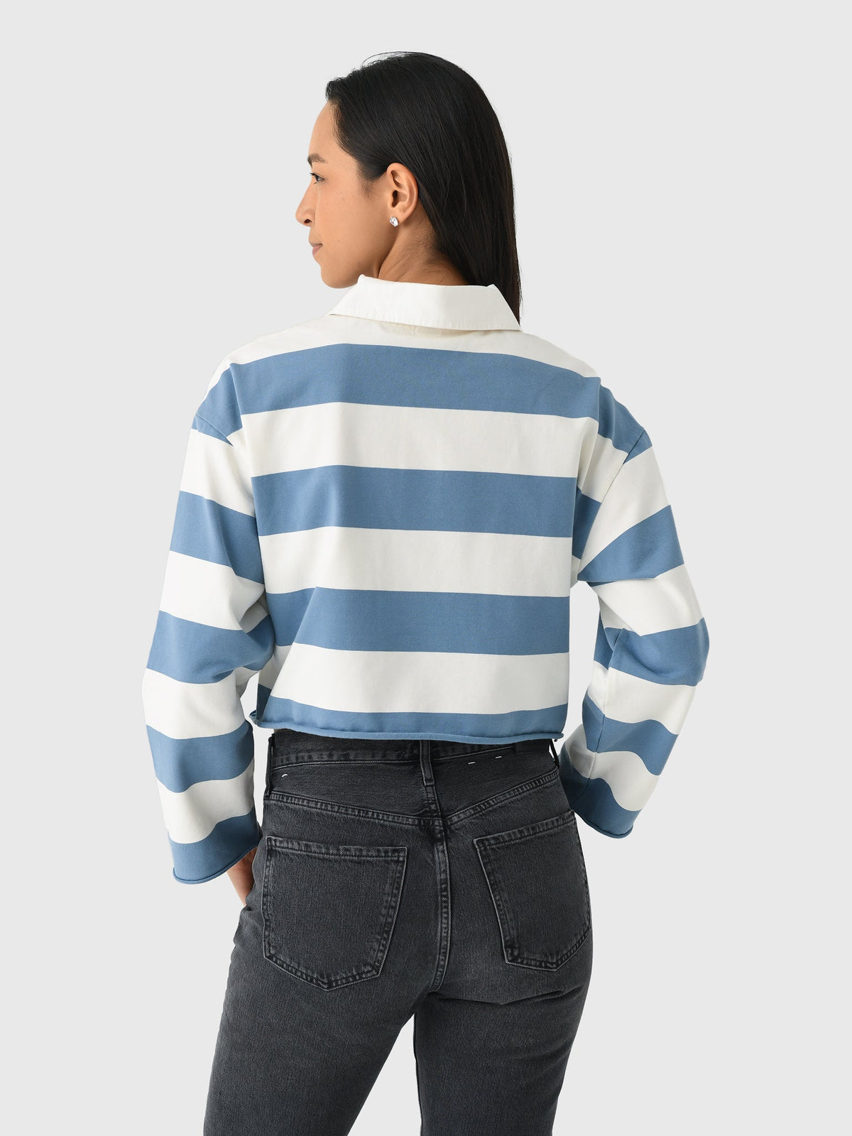 Re/Done Women's Cut Off Rugby Polo