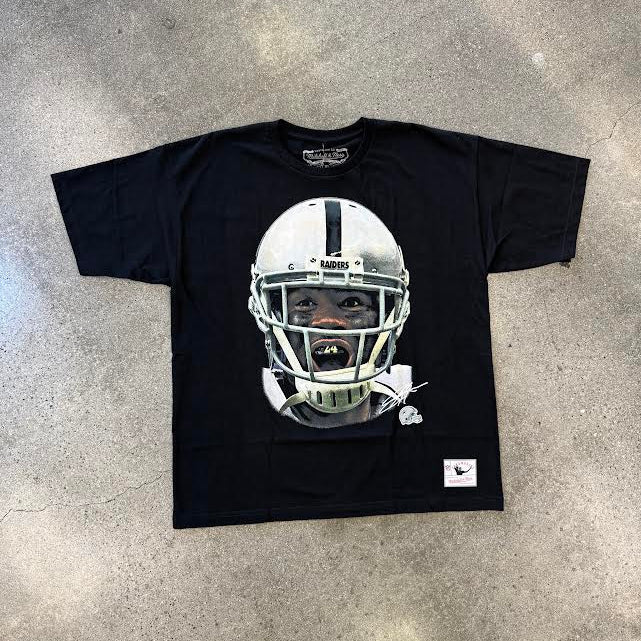MITCHELL & NESS NFL REAL BIG FACE TEE RAIDERS CHARLES WOODSON
