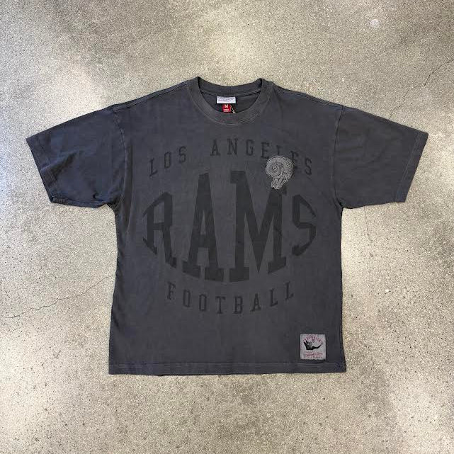 MITCHELL & NESS NFL DOWNTOWN COLLECTION PREMIUM SS TEE VINTAGE LOGO RAMS