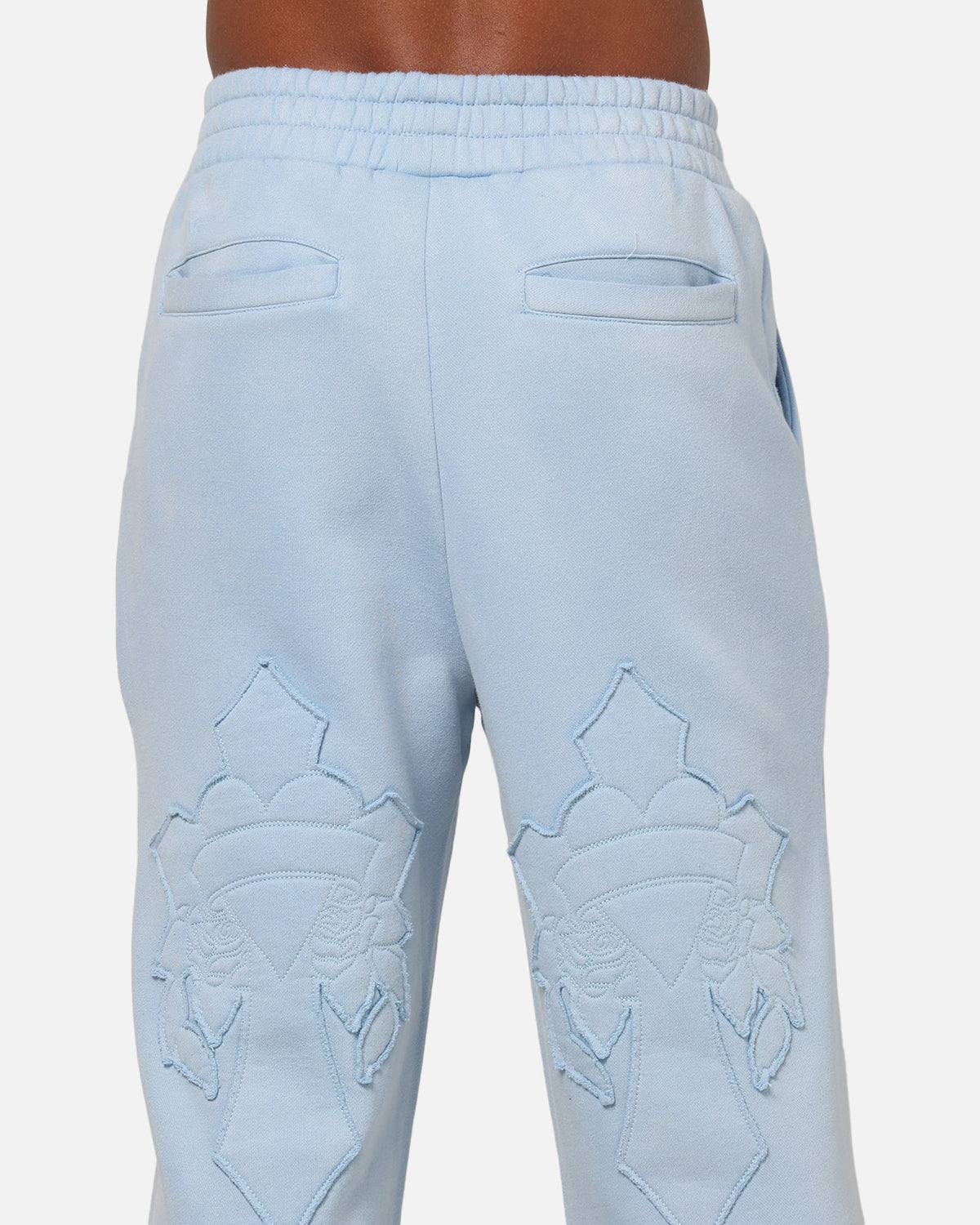 Ed Hardy Fray Track Pants Blue