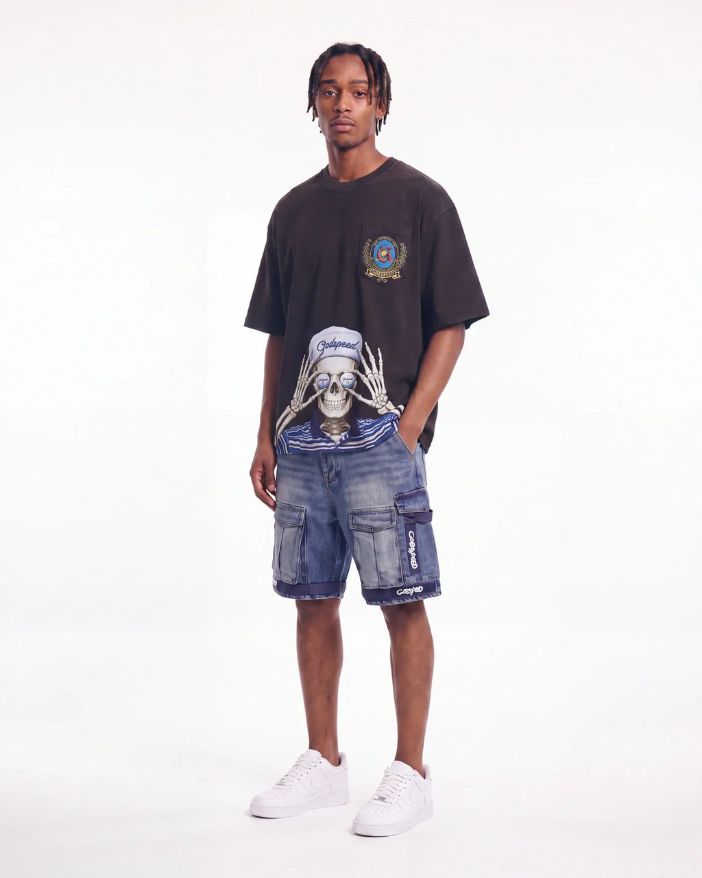 Godspeed Golf Days Pocket Tee Black