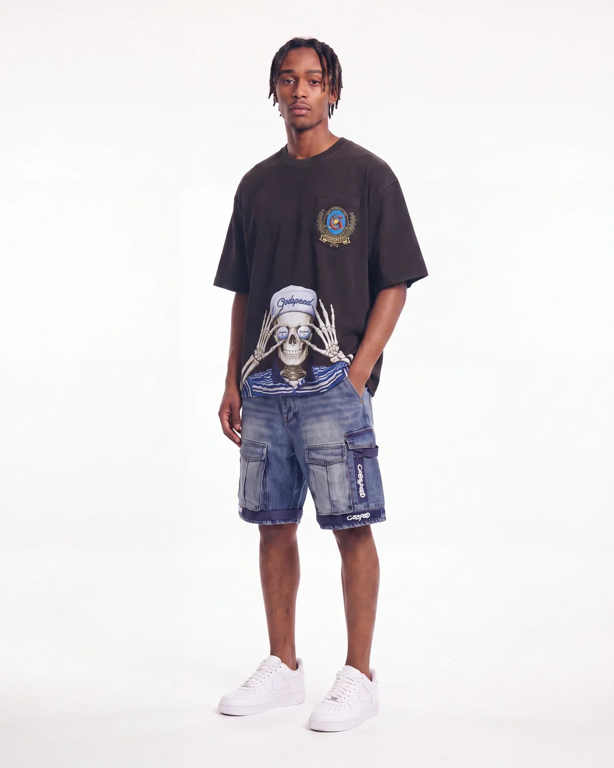 Godspeed Golf Days Pocket Tee Black