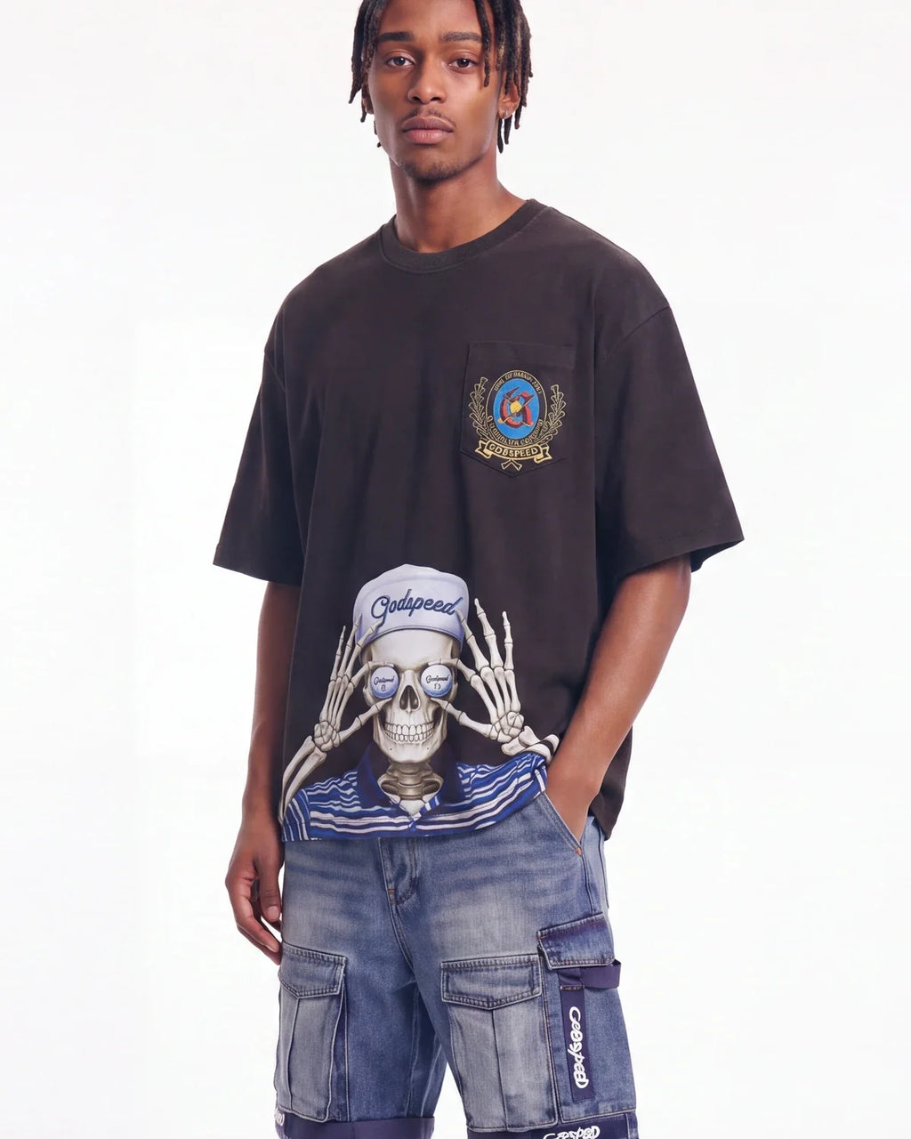 Godspeed Golf Days Pocket Tee Black