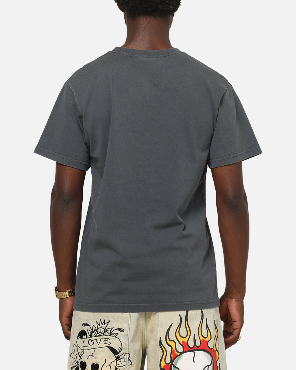 Ed Hardy Euro Fitted T-Shirt Charcoal