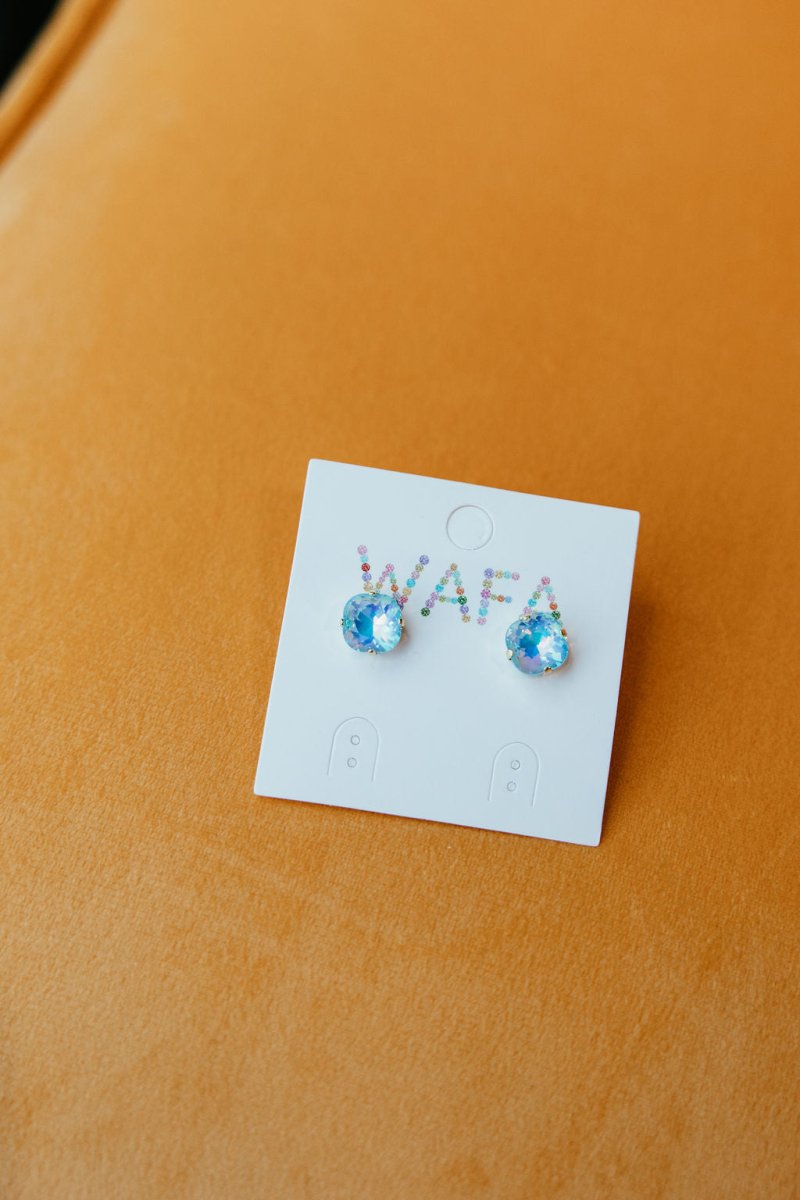 10MM Stud Earrings in Azure Dream