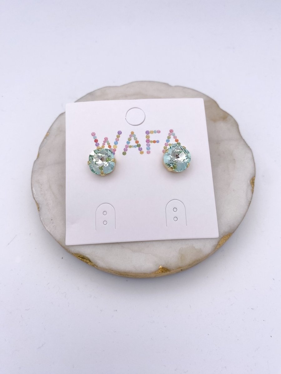 10MM Stud Earrings in Frosted Sky