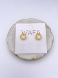 10MM Stud Earrings in Vanilla