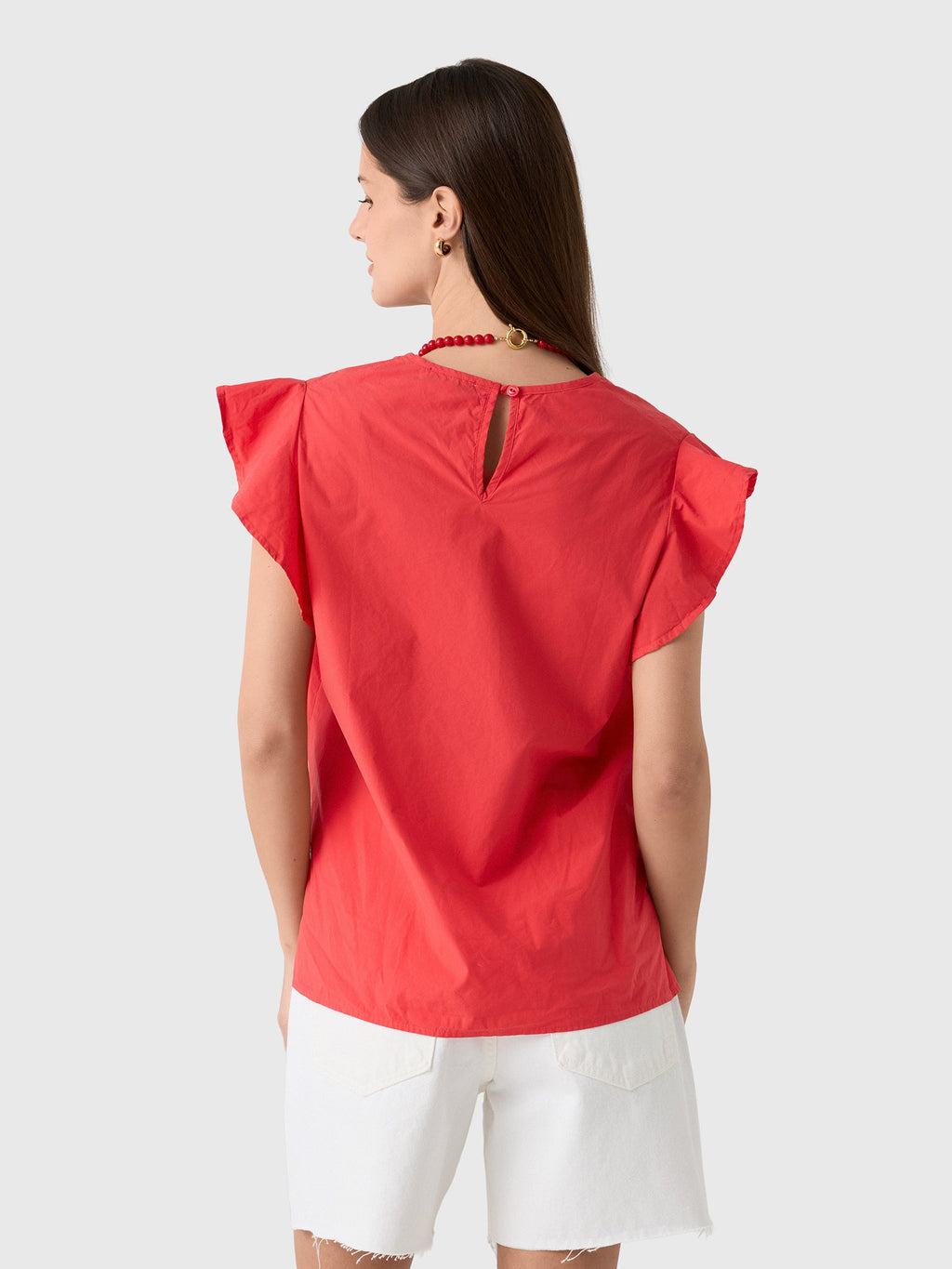 MVG Women's Ruffle Sleeve Top