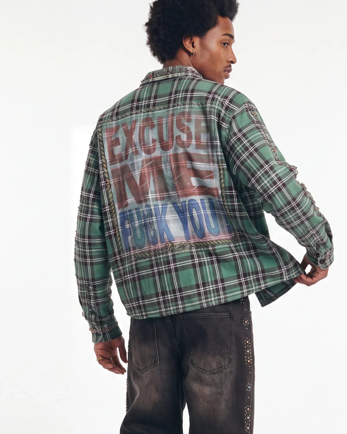 Vale Forever Jade Flannel Green
