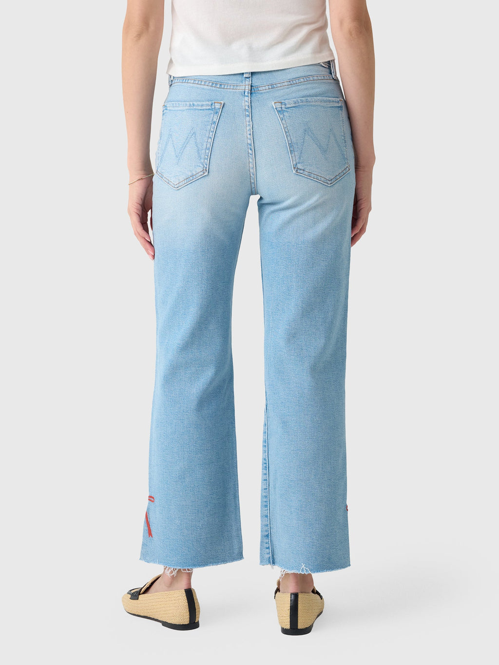 Mother Women's The Rambler Zip Slice Hover Fray Jean