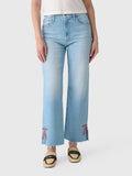 Mother Women's The Rambler Zip Slice Hover Fray Jean
