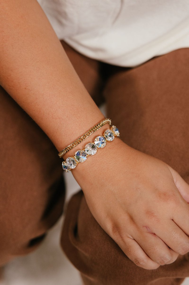 12MM Extra Credit Bracelet in Clear