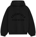 Fear of God Essentials Nylon Fleece Hoodie 'Jet Black/Jet Black'