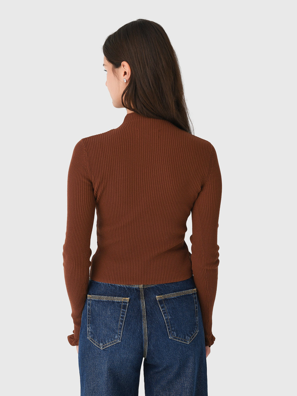 CLEA Women's Alina Ruffle Hem Knit Top