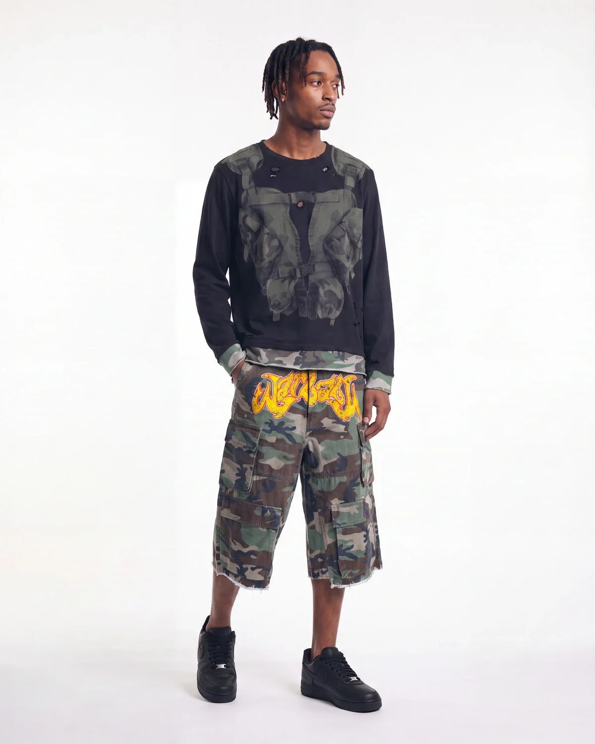 Bravest Studios Milspec Double Layer Longsleeve Tee Black
