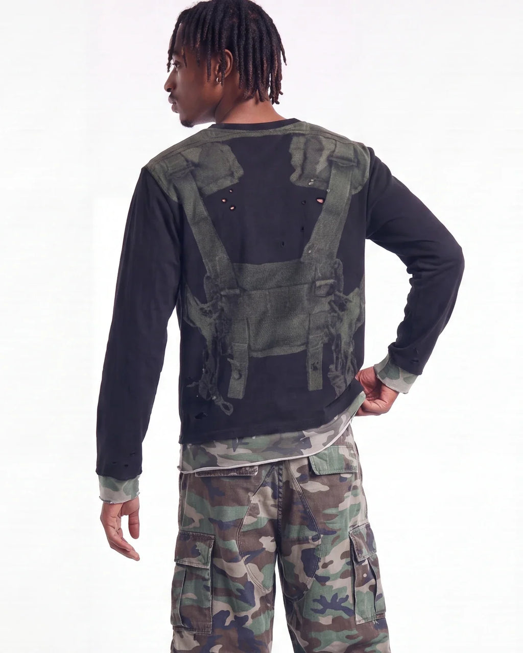 Bravest Studios Milspec Double Layer Longsleeve Tee Black