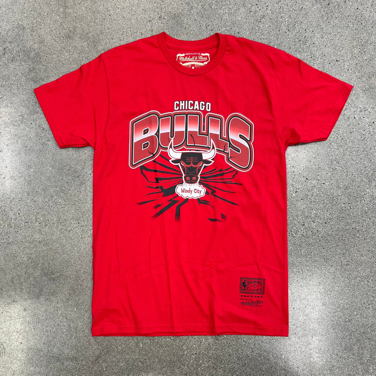 NBA EARTHQUAKE TEE BULLS RED