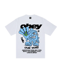 OBEY HELLO CRUEL WORLD TEE WHITE