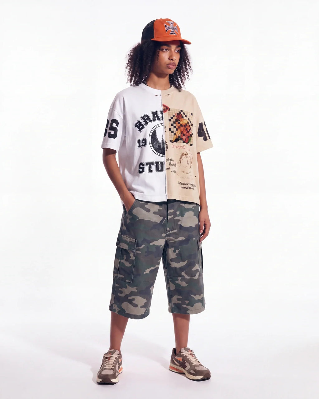 Bravest Studios Half Puzzle Tee Tan