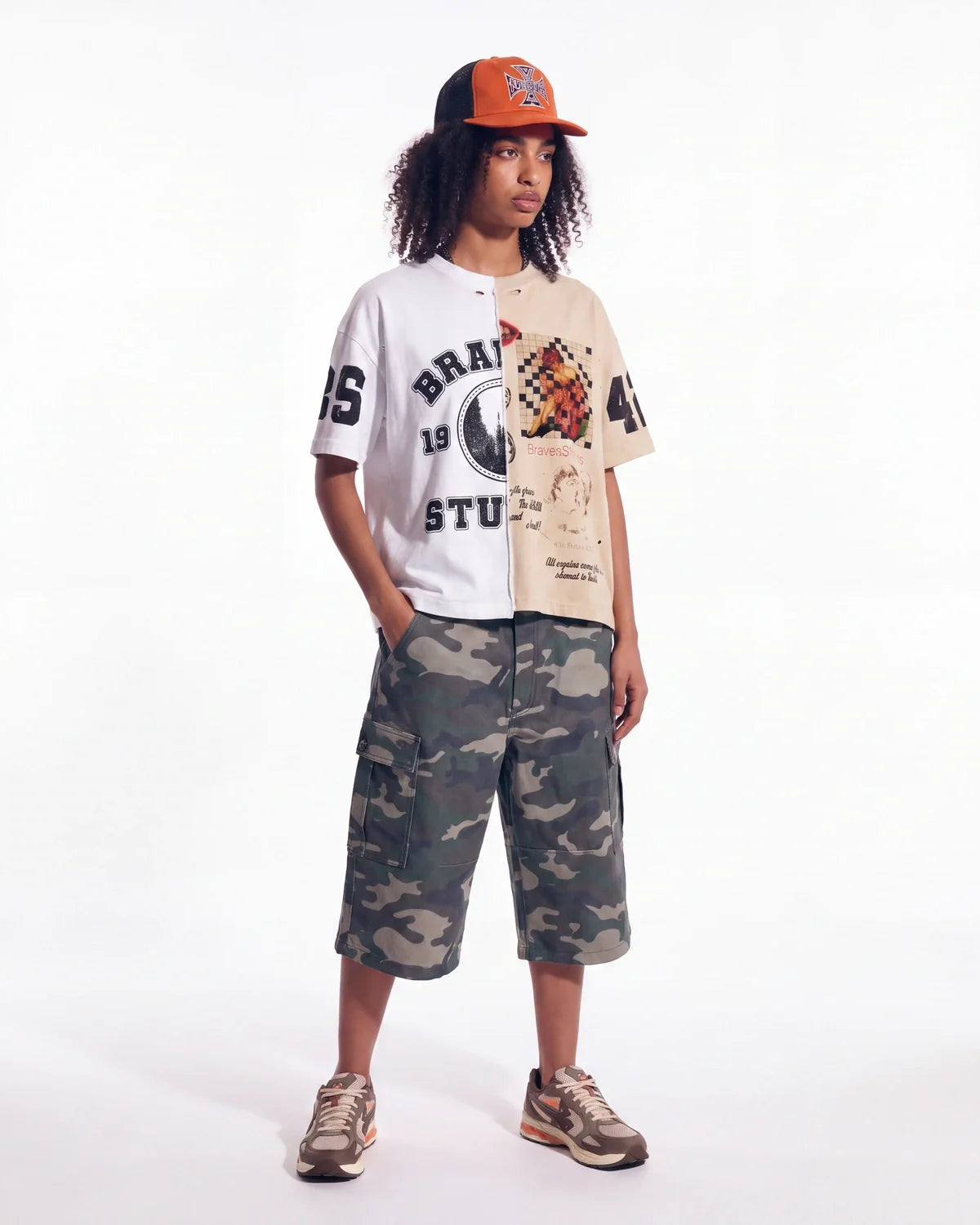 Bravest Studios Half Puzzle Tee Tan