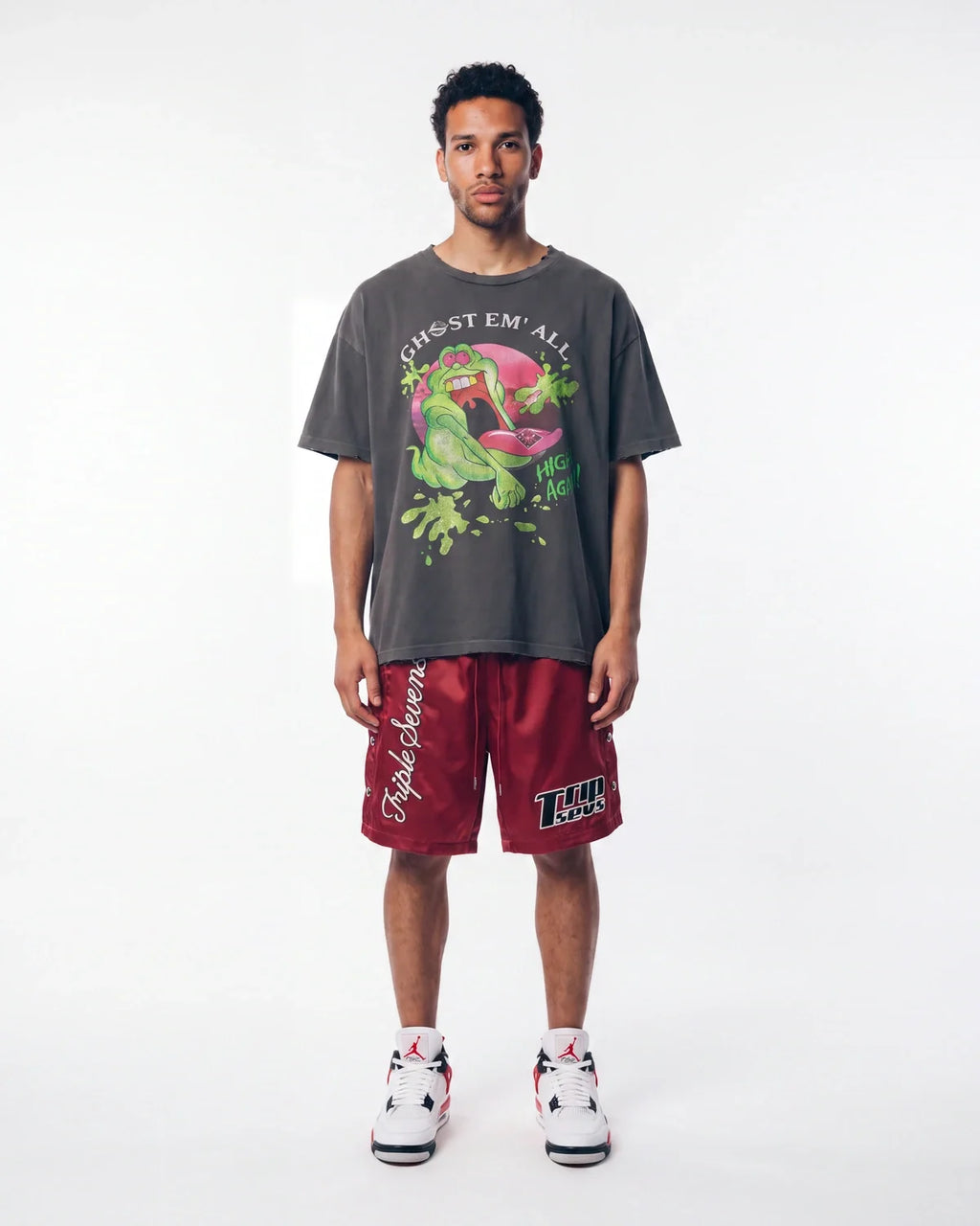 Triple Sevens Ghost Em Tee Black