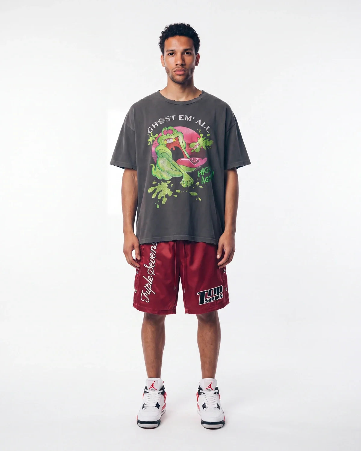 Triple Sevens Ghost Em Tee Black