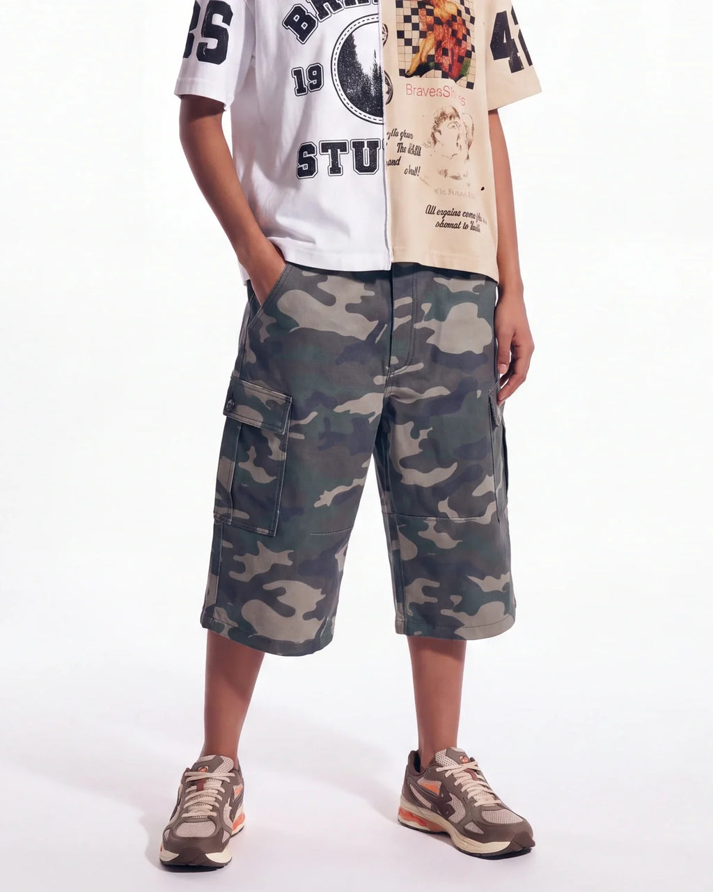 Bravest Studios Half Puzzle Tee Tan
