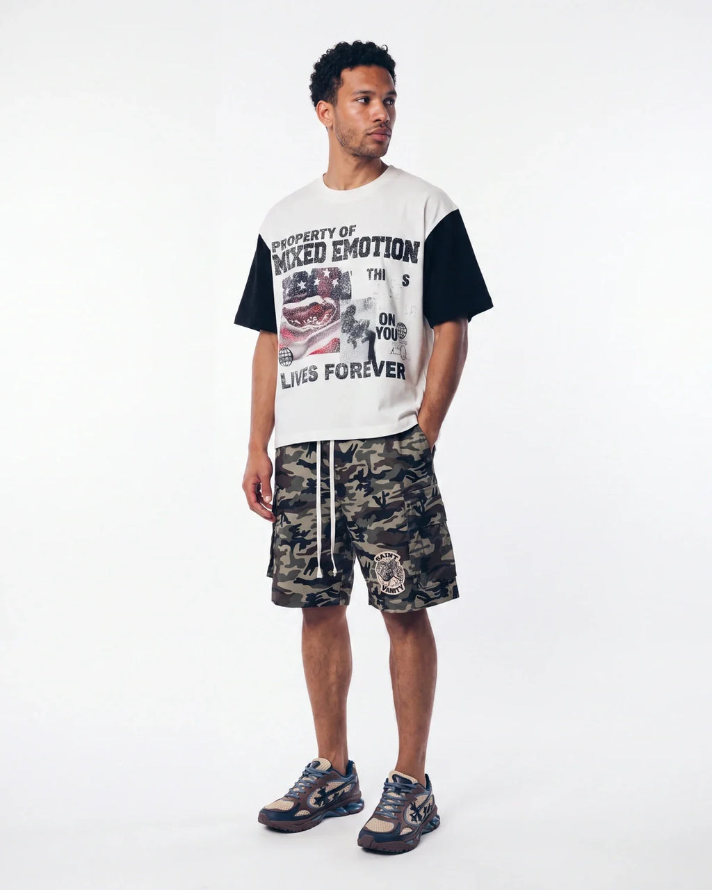 Mixed Emotions Property Tee White