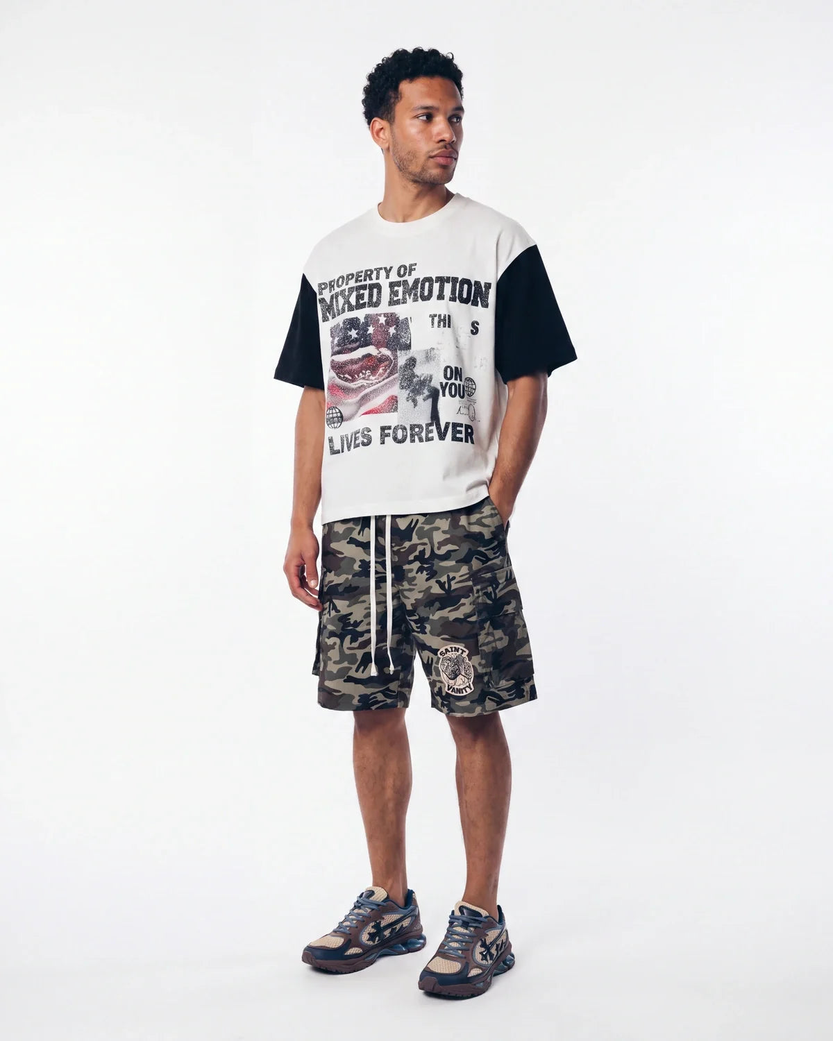 Mixed Emotions Property Tee White