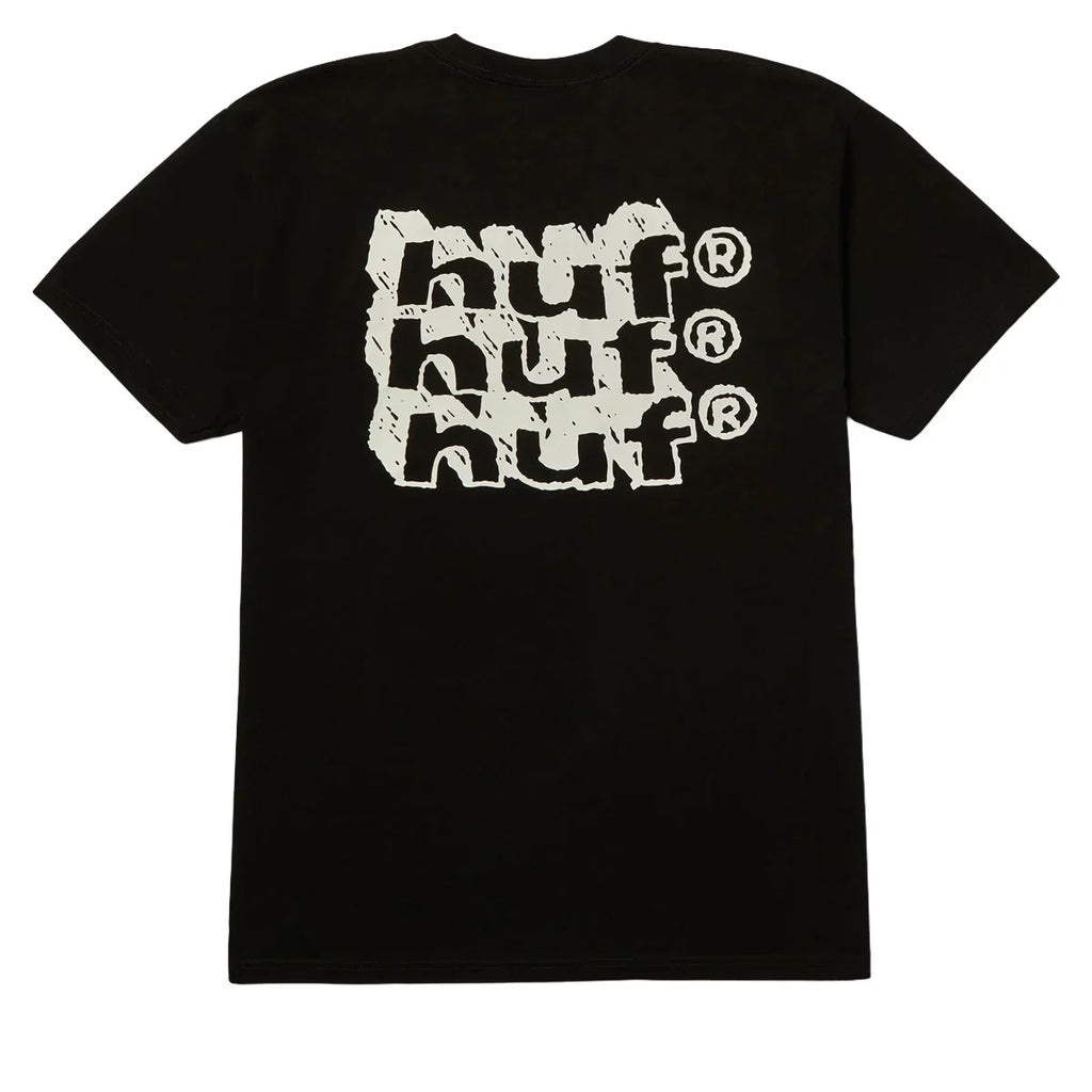 HUF Hand Stacked T-Shirt - Black
