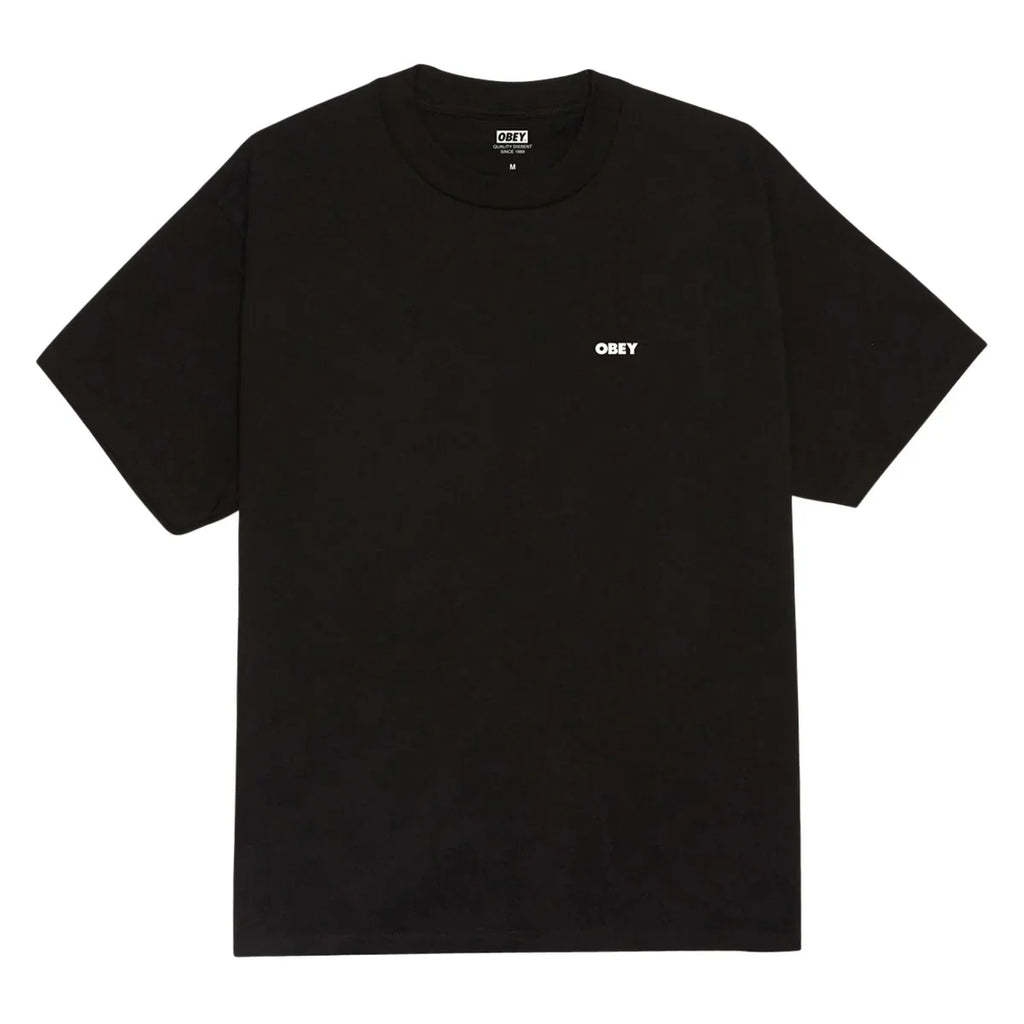 OBEY THE MEDIUM IS THE MESSAGE TEE BLACK