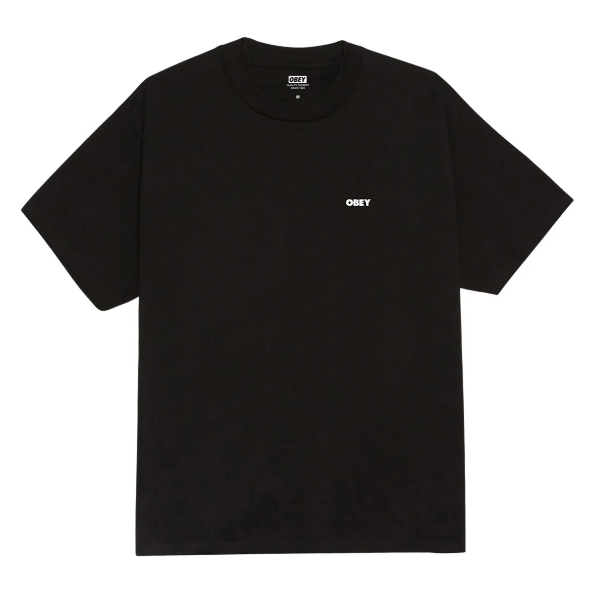OBEY THE MEDIUM IS THE MESSAGE TEE BLACK