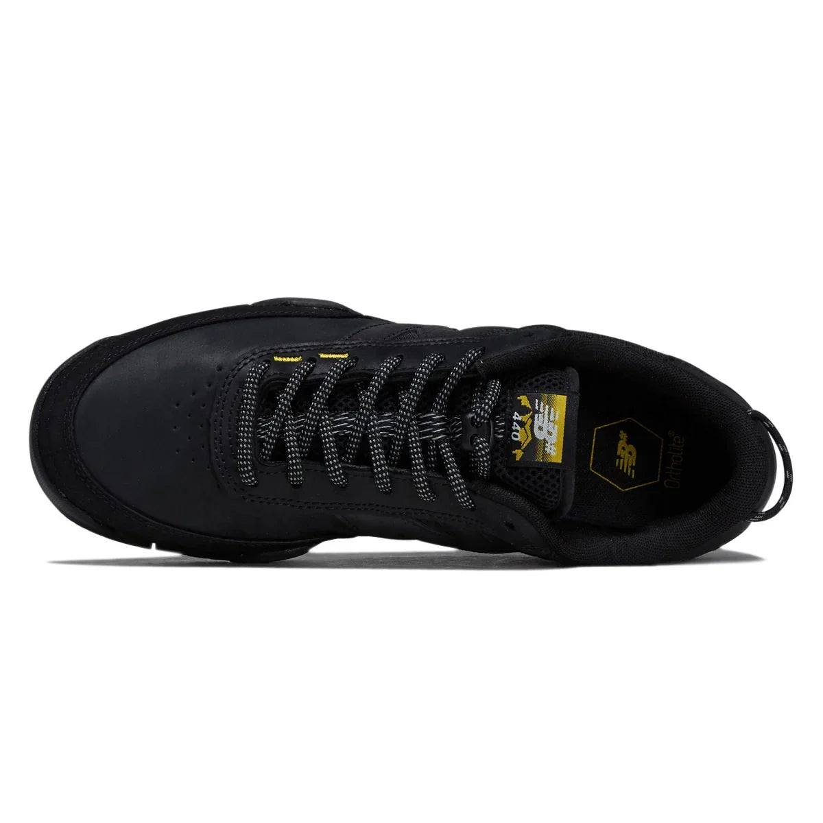 New Balance Numeric 440Wv2 Wide Fit (Black/Yellow)
