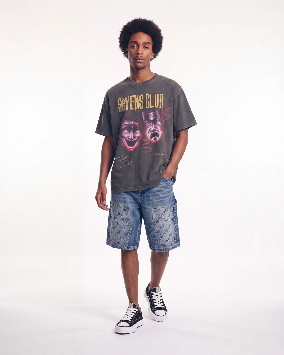 Triple Sevens Optical Tee Black
