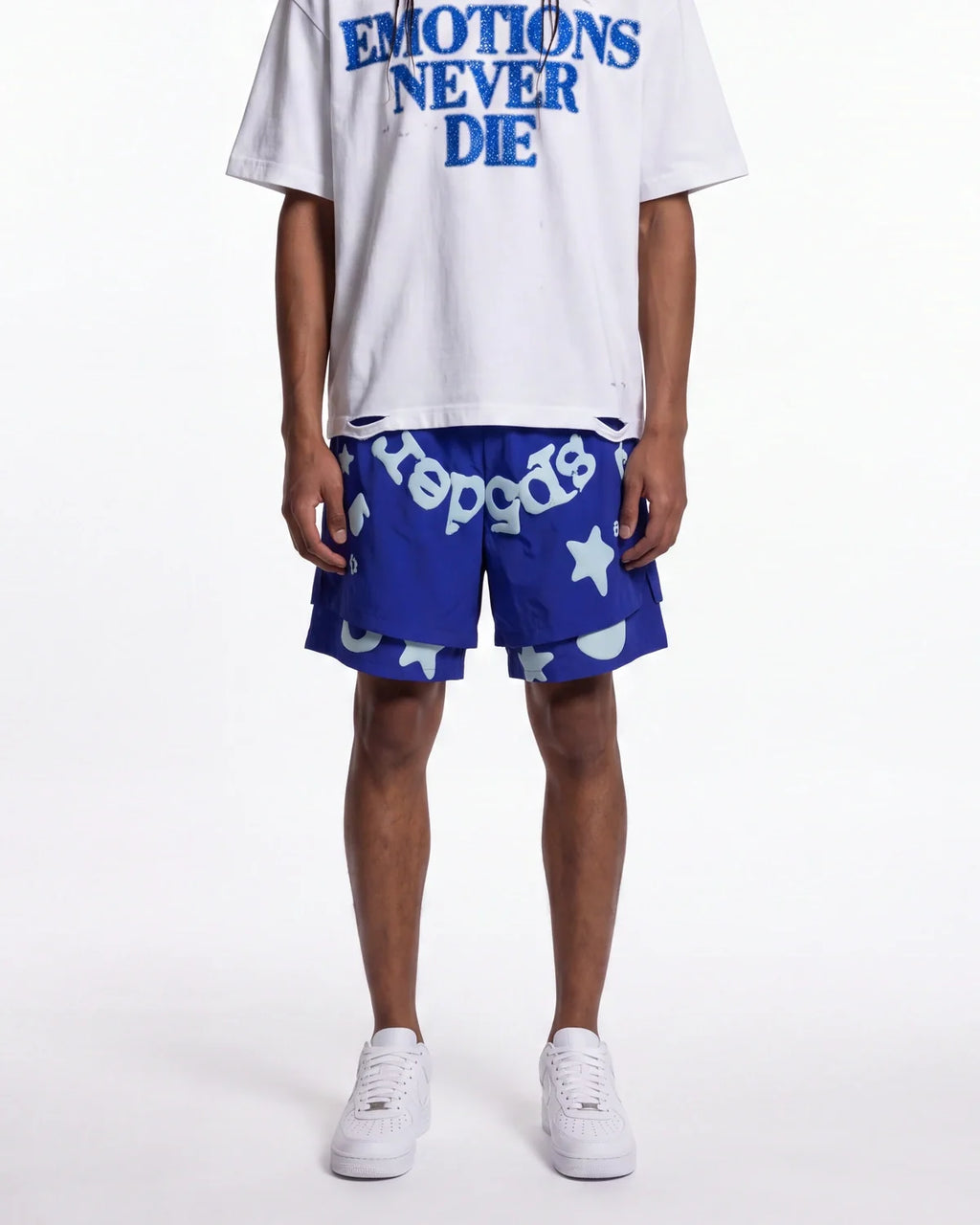 Sp5der Beluga Double Layer Short Tory Blue
