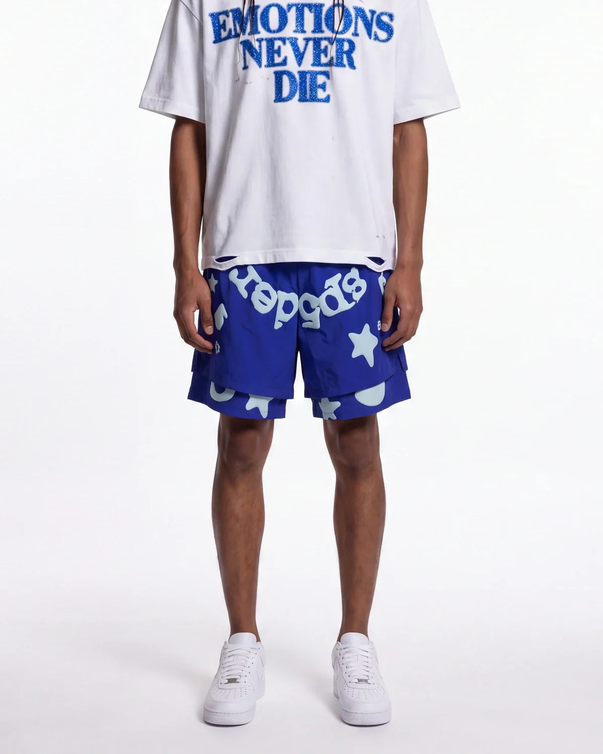 Sp5der Beluga Double Layer Short Tory Blue