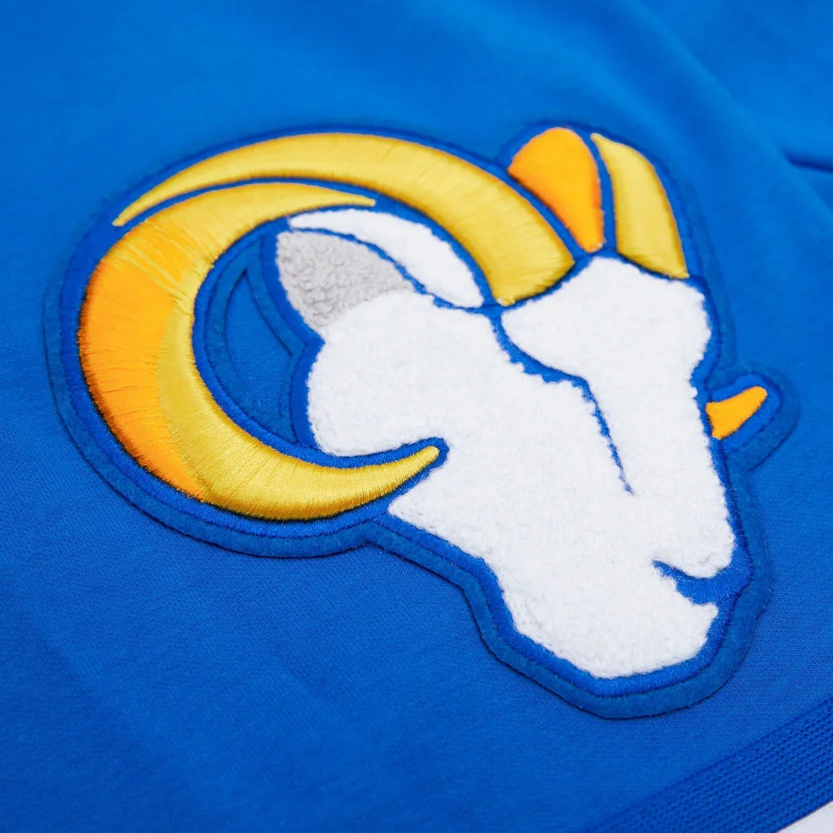 PROMAX LOS ANGELES RAMS CLASSIC CHENILLE DK SHORT, ROYAL BLUE