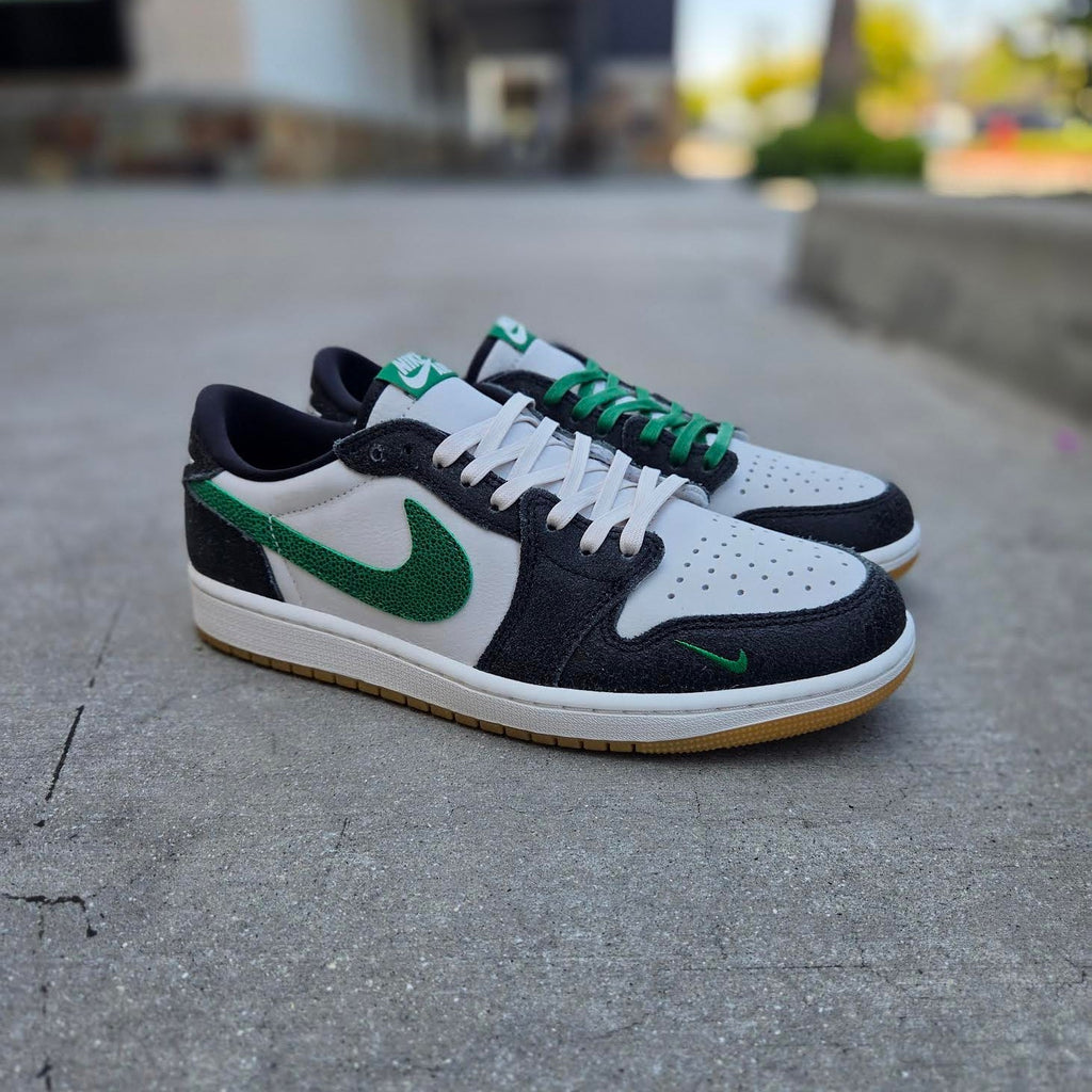 AIR JORDAN 1 RETRO LOW OG PHANTOM AND PINE GREEN