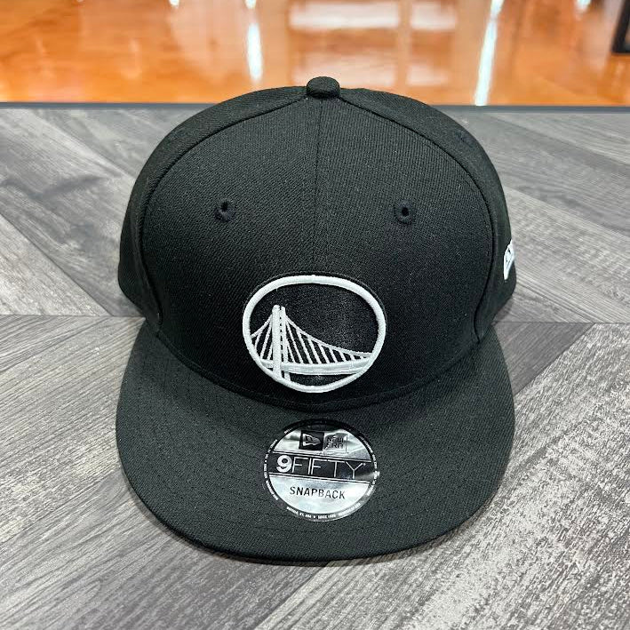 9FIFTY GOLDEN STATE WARRIOS BLACK WHITE--OSFA