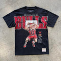 MITCHEL & NESS NBA X LRG WILD ART TEE CHICAGO BULLS